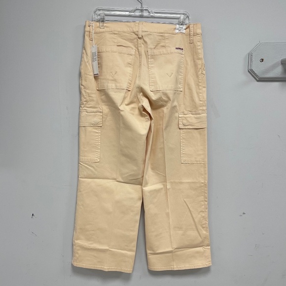 HUDSON Jeans Rosalie Bleached Sand High-Rise Wide Leg Cargo Jean - Size 33 - NWT - Picture 2 of 7
